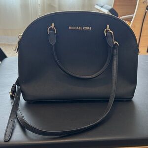 Michael Kors Jet Set Black Satchel Bag